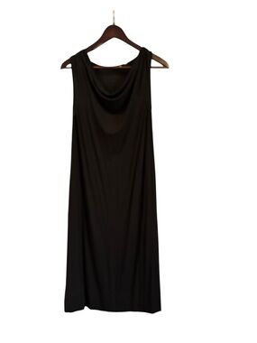 DKNYC Black Sleeveless Top with Sheer Texture